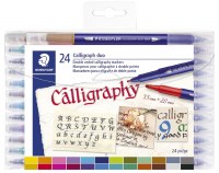Staedtler Calligraphy Markers Dual 24pk^
