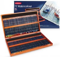 Derwent Watercolour Pencil 72pk Magnetic Wood Box