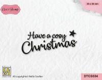Clear Stamp Tekst Cosy Christm